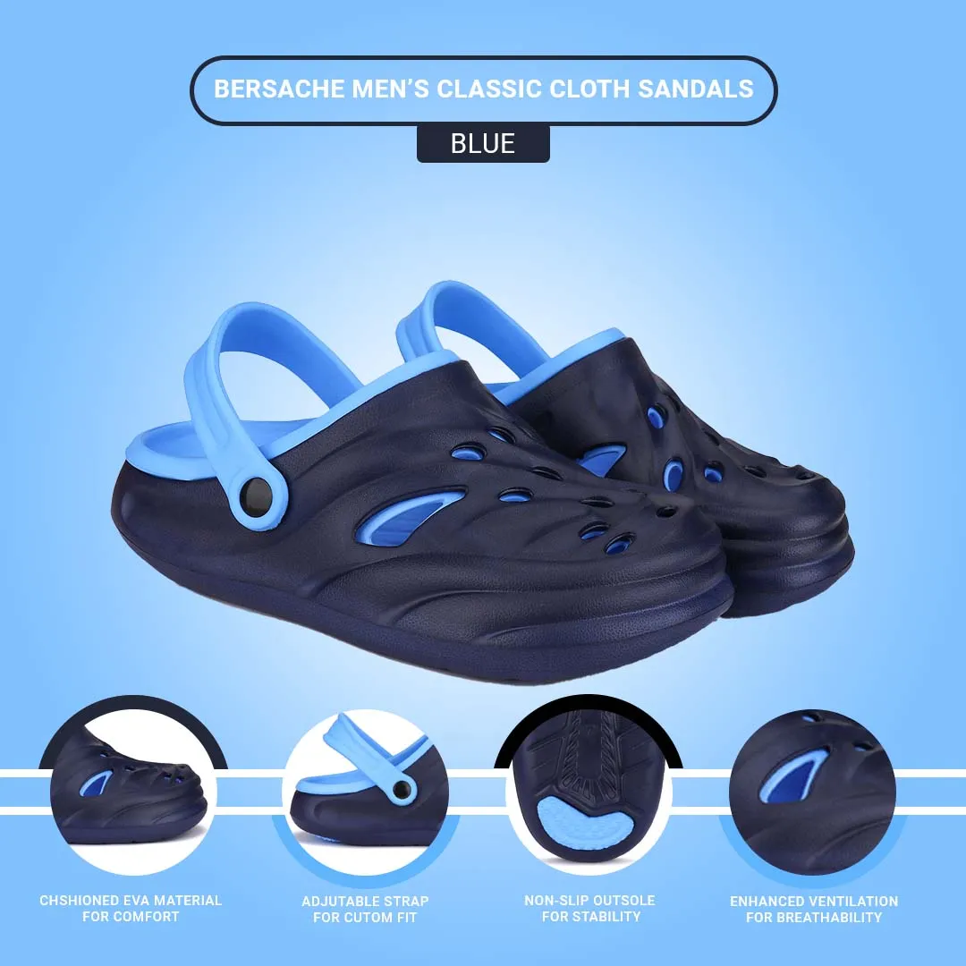 Bersache Extra Soft Classic Casual with Back Strap Regular wear with Ultra Soft & Flexibility Technology Flip-Flop for Men's/ boy,s - 6031 (Blue) Most Comfy Slippers In The World