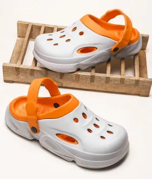 Ruby Slippers At The Smithsonian Bersache Extra Soft Classic Casual with Back Strap Regular wear with Ultra Soft & Flexibility Technology Flip-Flop for Men's/ boy,s - 6034-Orange