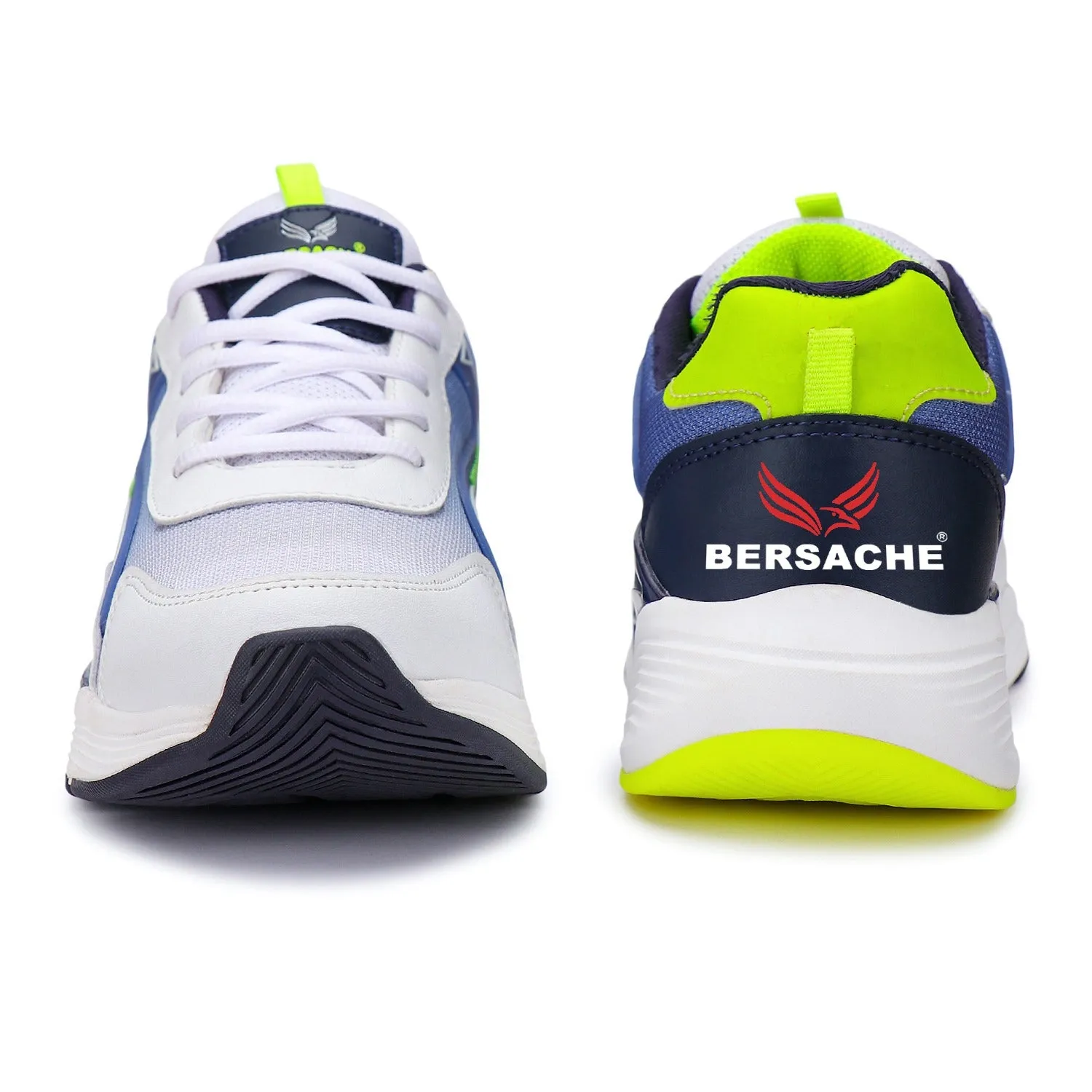 Bersache Lightweight Sports Running Shoes For Men Blue-9071 Kolo Slippers