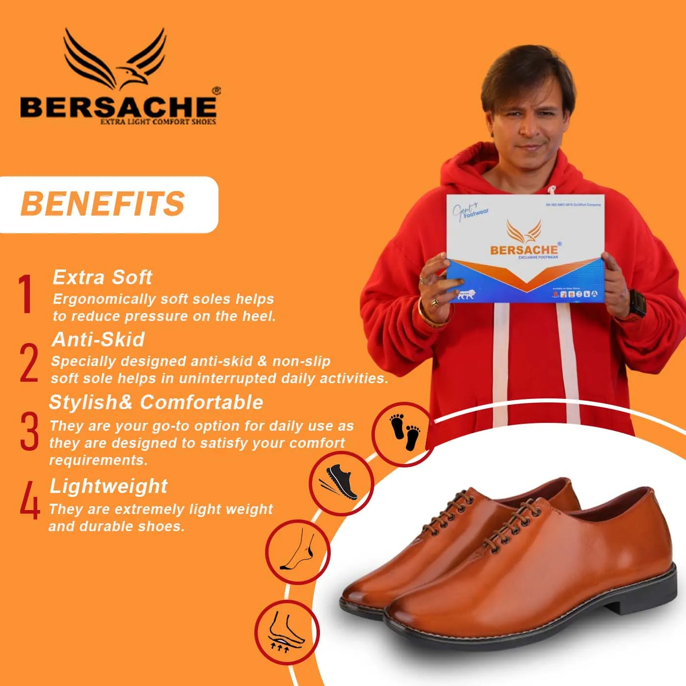 Bersache Sneaker, Loafers ,Casual with extra comfort sneakers for Men 9102 (Brown) Poppy Playtime Slippers