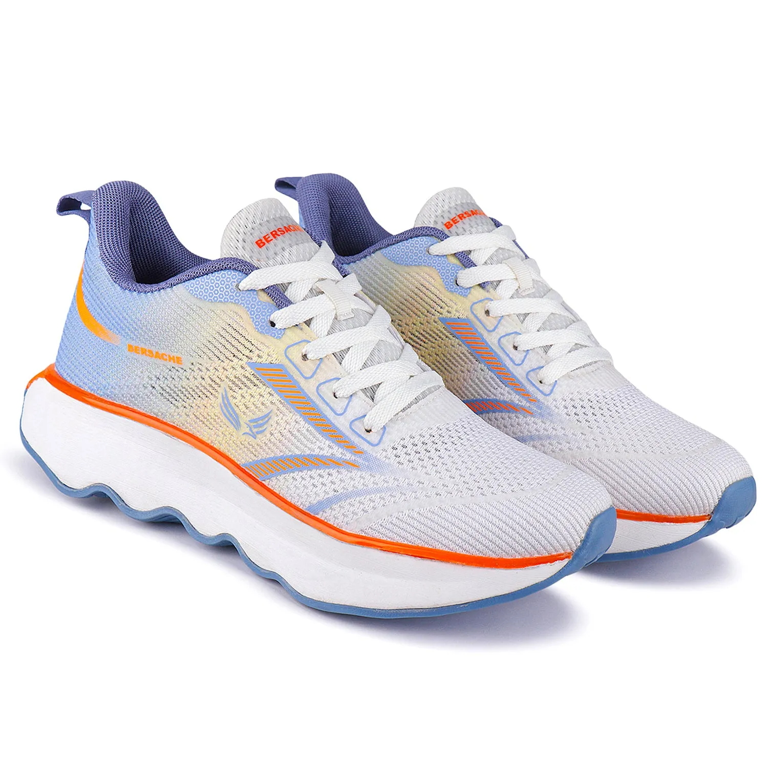 Bersache Sneaker, Loafers ,Casual With Extra Comfort Sneakers For Men (9174-Orange) Glass Slippers