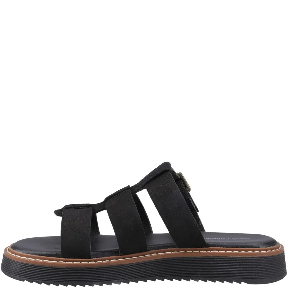 Black Celeste Slide Sandals Girls Dress Sandals