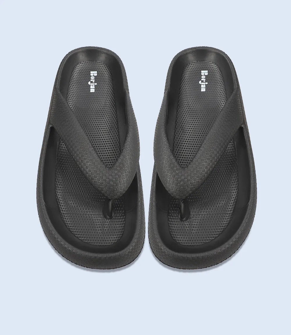 Slides Vs Flip Flops BM5973-BLACK-Women FlipFlop