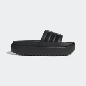 Adidas "Adilette" Women's Platform Slide Sandals - Core Black / Core Black / Core Black Adidas Flex Shoes