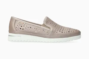 Wide Slip On Slippers Jana Perf - Pewter