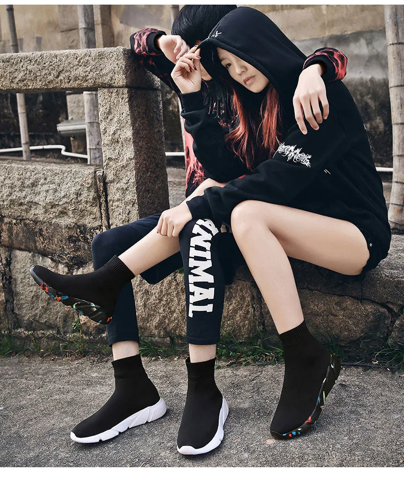 Breathable Ankle Boot Women Socks Shoes Female Sneakers Hey Dude Sneakers