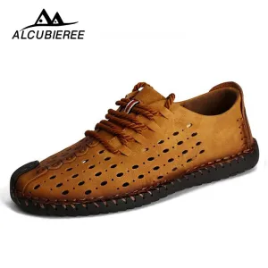 Breathable Leather Casual Shoes New Work Boots
