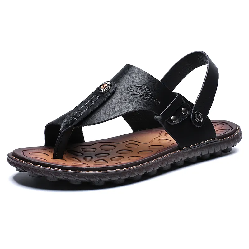 Tuxedo Slippers Breathable Leather Flip-Flops Slippers Sandals / Casual Summer Shoes for Men