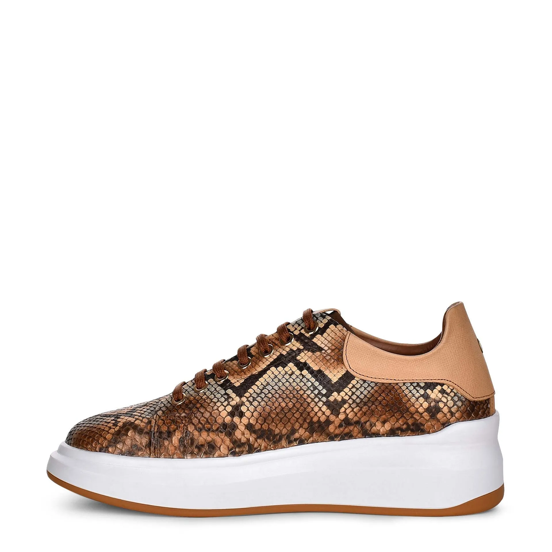 Skateboarding Sneakers 4P4PBVL - Cuadra tobacco casual fashion python sneakers for women