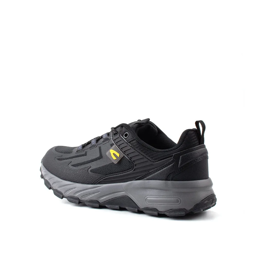 Foot Sneakers camel active Comfortable Mesh Lace Up Shoes Men Black ELGIN 882353-WA1SV-1