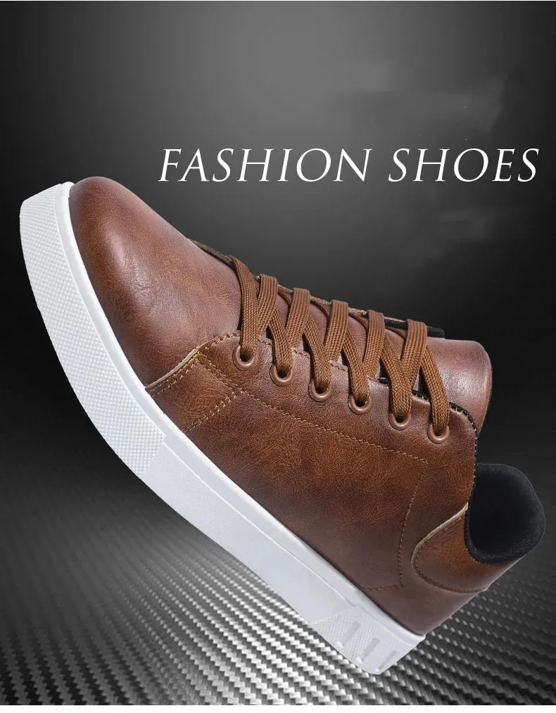 Palermo Elevata Sneakers Hot Sale Leather Casual Shoes Men Fashion Brown Comfortable Men's Sneakers Outdoor Comfortable Non-slip Shoes For Men
