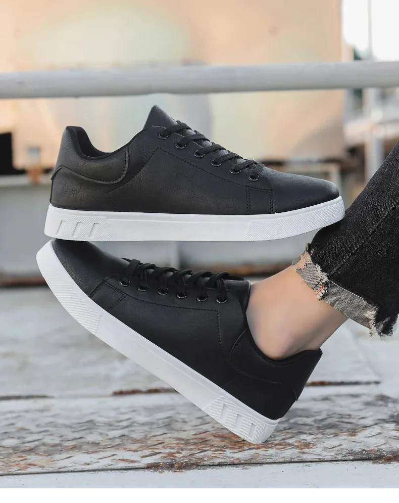 Hot Sale Leather Casual Shoes Men Fashion Brown Comfortable Men's Sneakers Outdoor Comfortable Non-slip Shoes For Men Slip In Sneakers