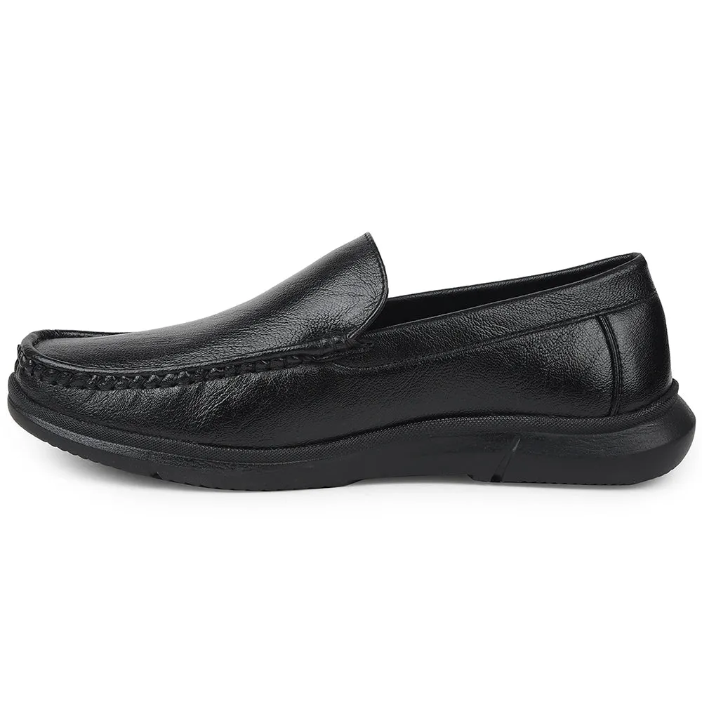 Loafers Drivers Healers Black Formal Loafers For Mens VSL-3 By Liberty