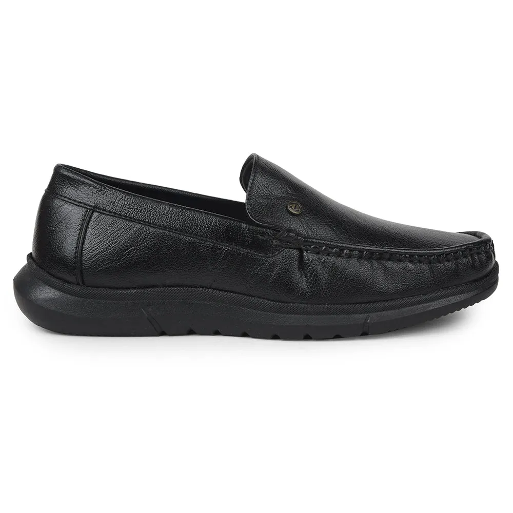 Healers Black Formal Loafers For Mens VSL-3 By Liberty 90s Loafers