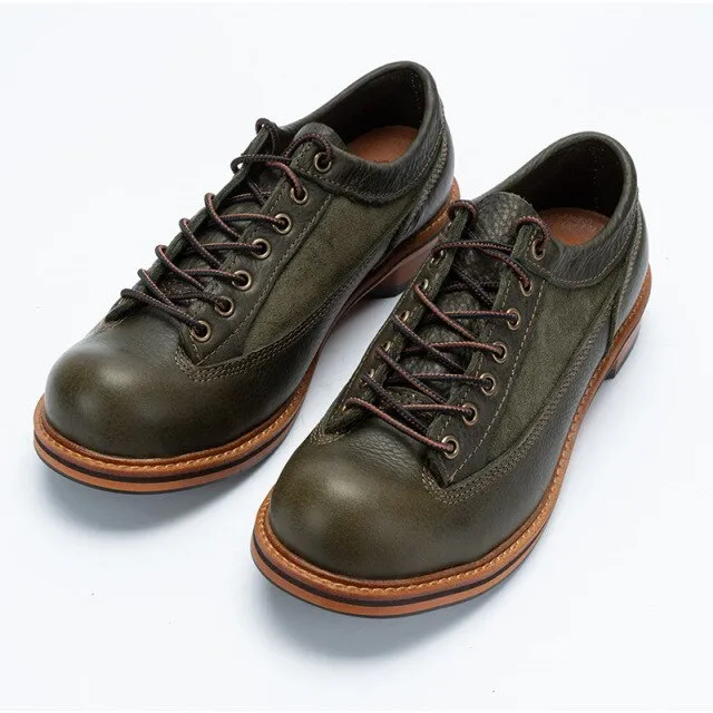 Electrical Rated Work Boots British Style Men Cowhide Real Leather Work Shoes