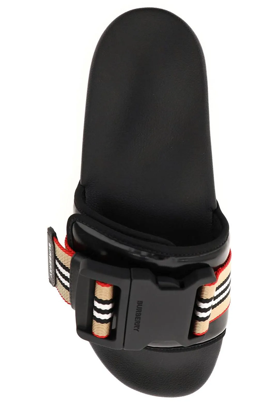 Sandals Halcyon Beach Castries St Lucia Burberry Icon Striped Slides