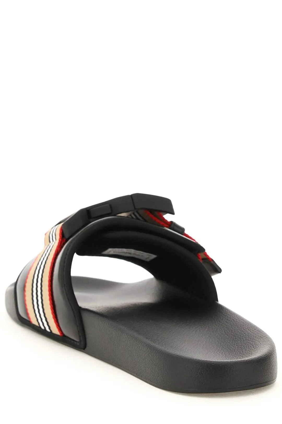 Platform Wedge Shoes Sandals Burberry Icon Striped Slides