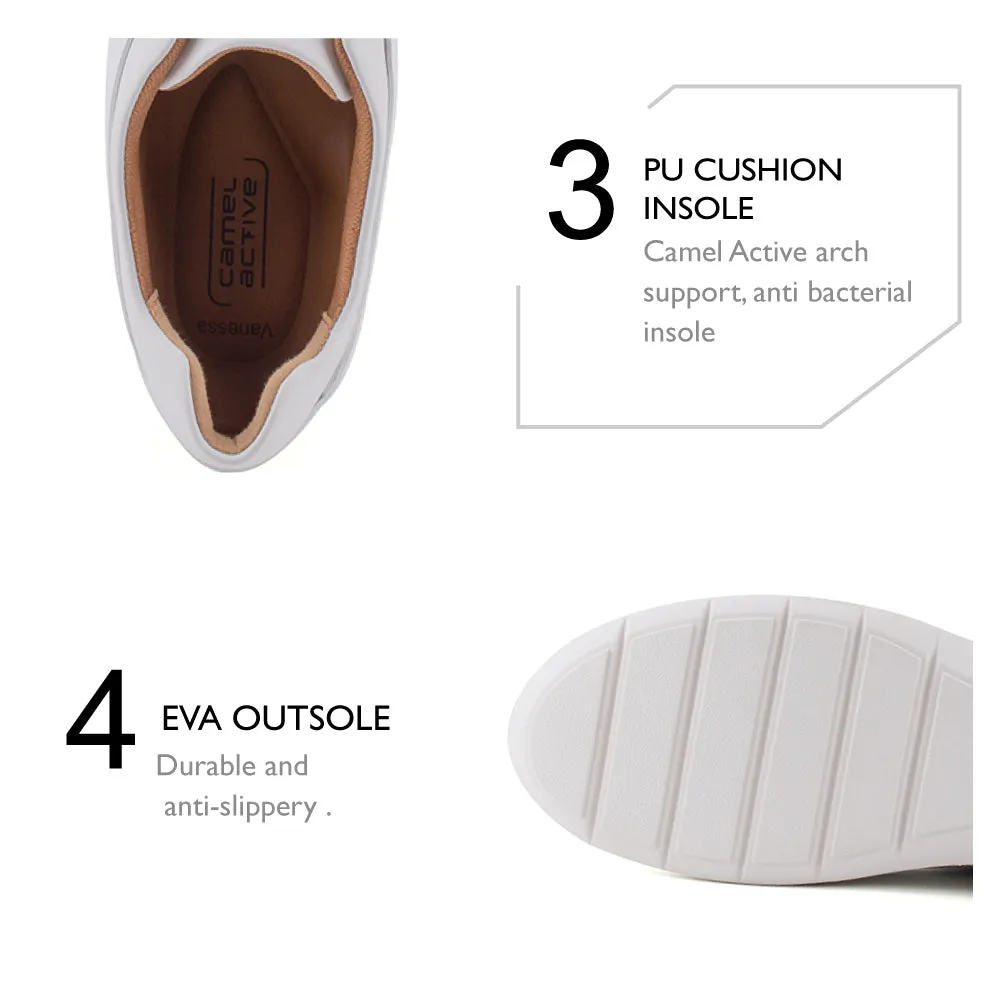 2000s Sneakers camel active Women Vanessa Sneakers Shoes - 762204-DZ01SV-0-WHITE