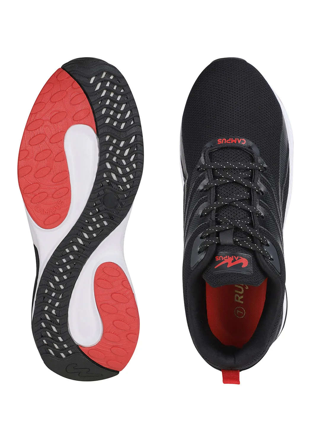 CAMP-GLOVE Black Men's Running Shoes Best On Cloud Running Shoes