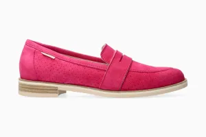 Hadele Perf - Fuchsia Fuzzy Slip Ons