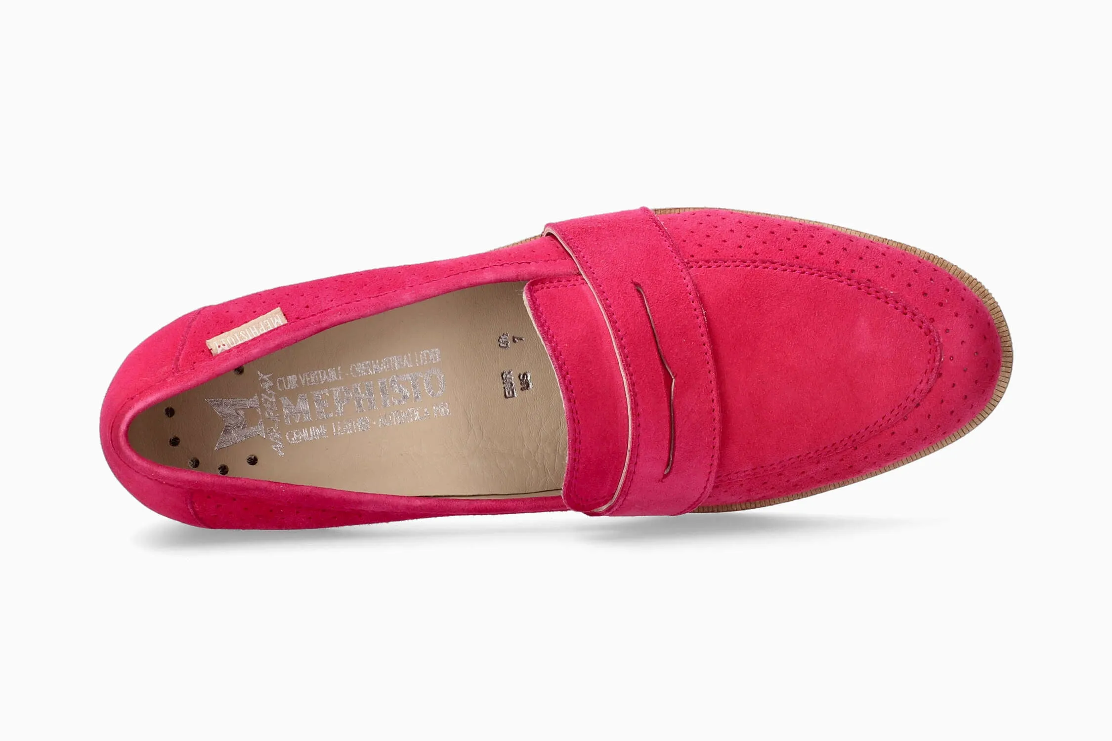 Slip On Deck Shoes Hadele Perf - Fuchsia