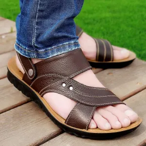 Wedding Flats And Sandals Casual shoes men sandals 2019 new hot fashion soft bottom solid beach sandals men shoes slippers flat with hand sewing man shoes