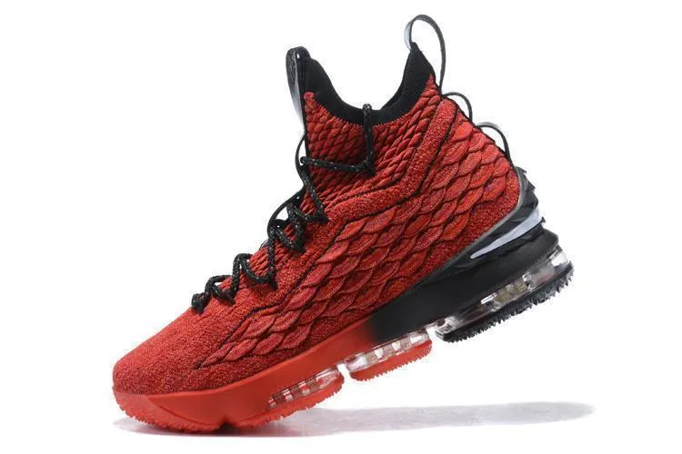 Asics Japan Pro Shoes Nike Lebron XV 15 Red Black Men Shoes !!! CYBER MONDAY SALE !!!