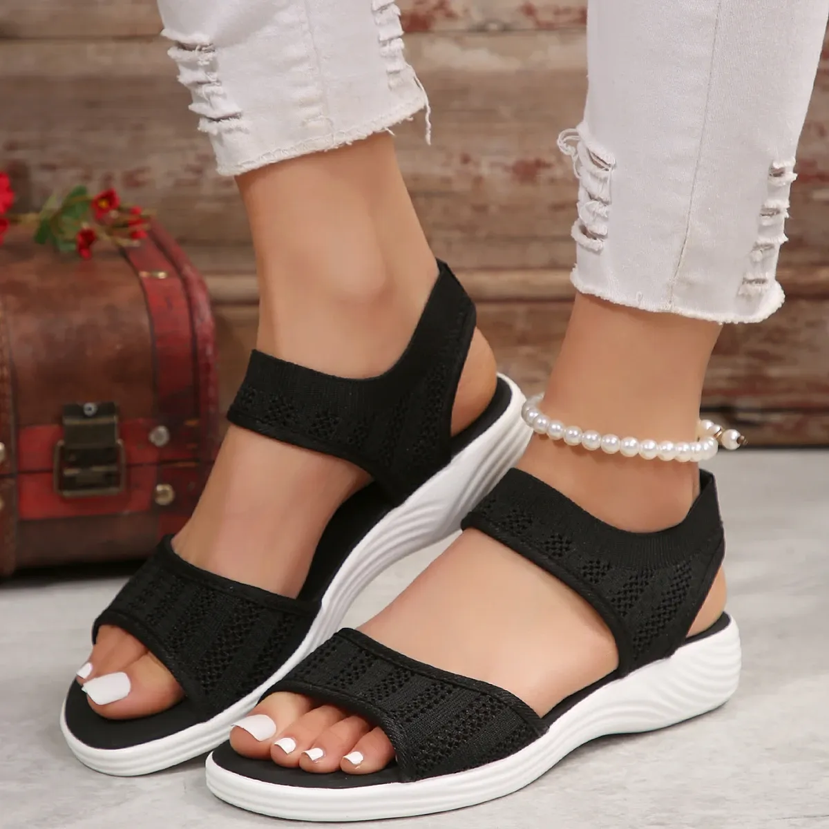 Charlotte Wedge Sandals for Women Sandals Made In The Usa