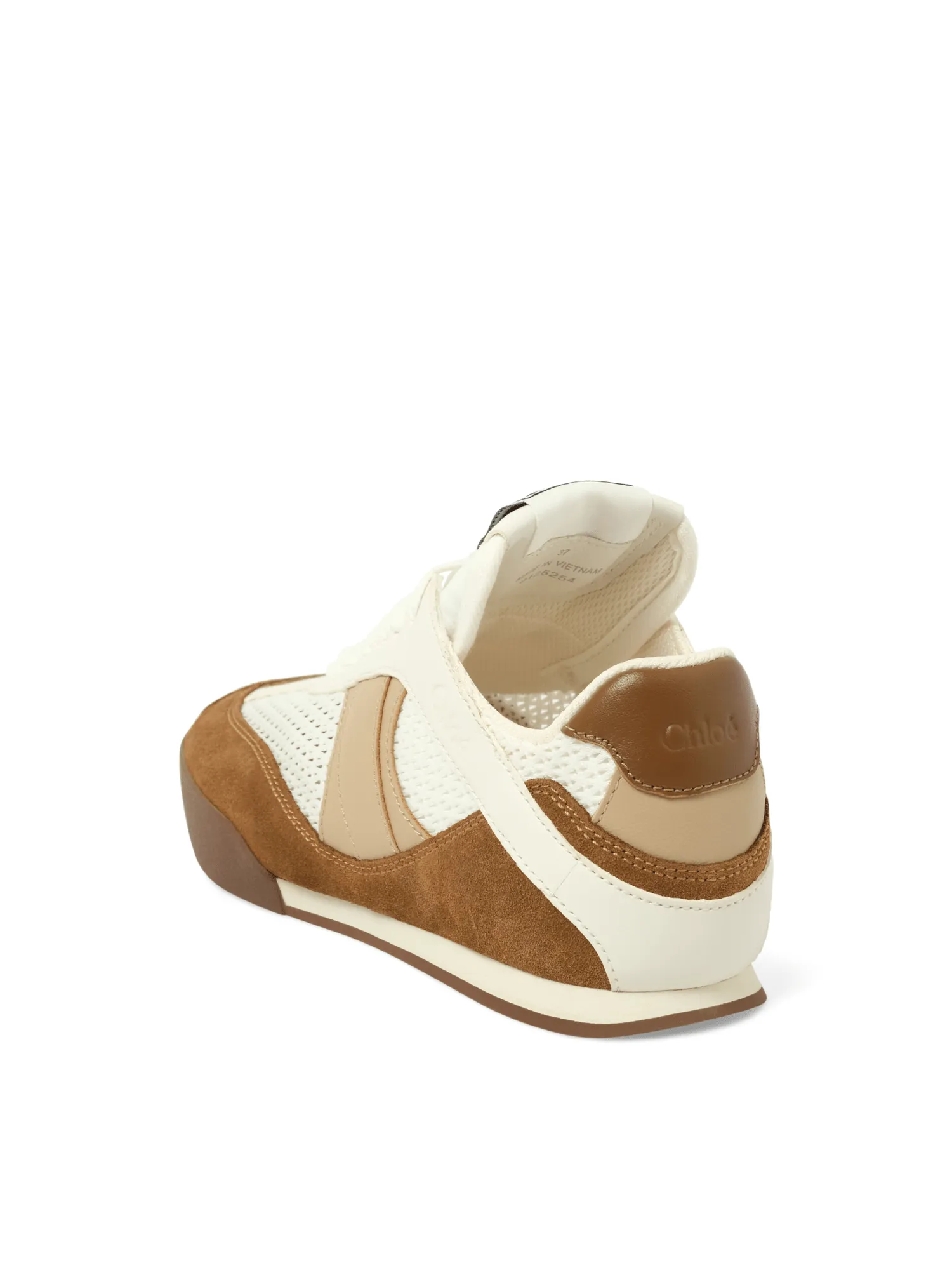Chloe Kick Sneaker in Natural Brown Best Sneakers For Heel Pain