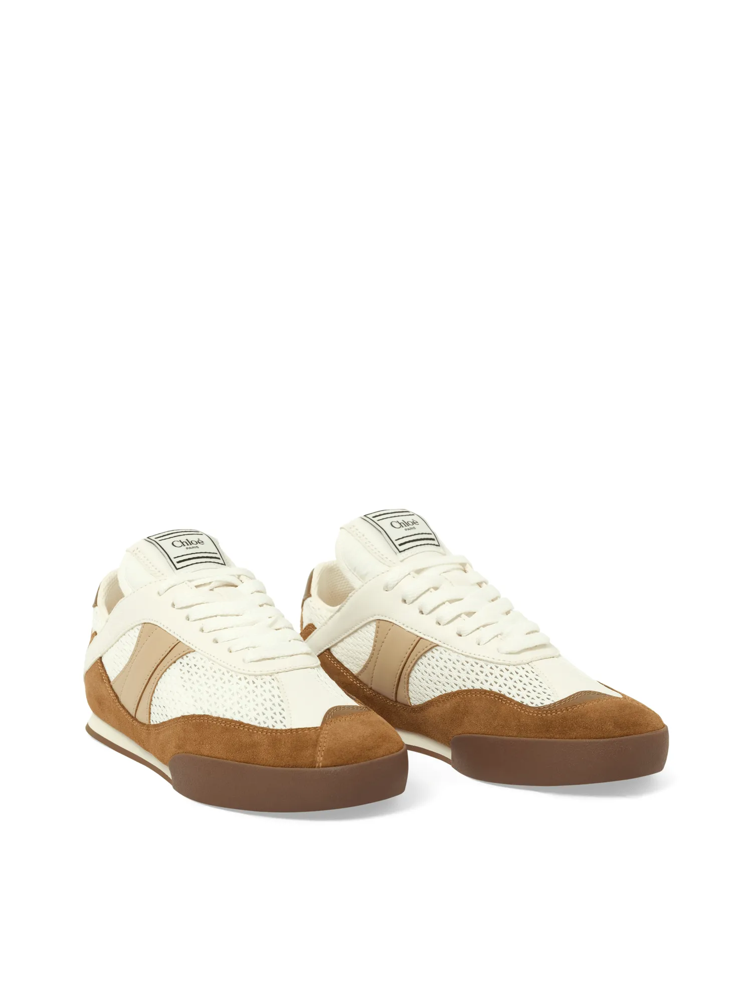 Chloe Kick Sneaker in Natural Brown Sneakers With Velcro
