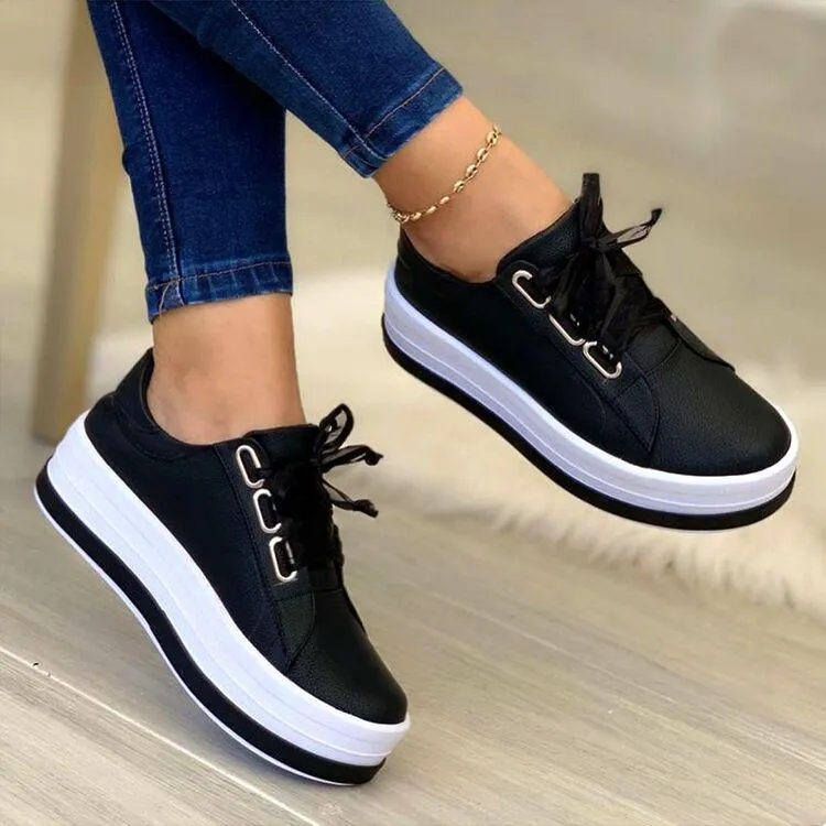 Maison Margiela High Top Sneakers Chunky platform round toe lace-up sneakers shoes for women