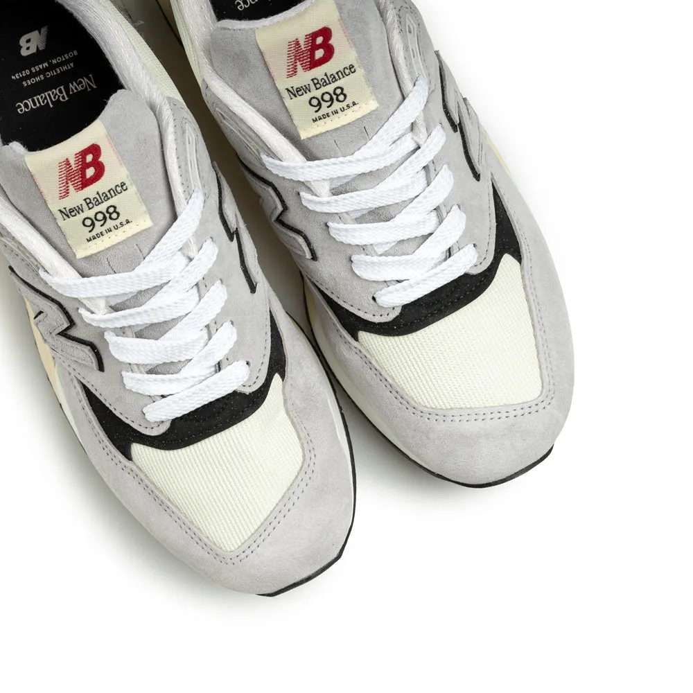 998 Made In USA Core | Grey Black New Balance Big Kid