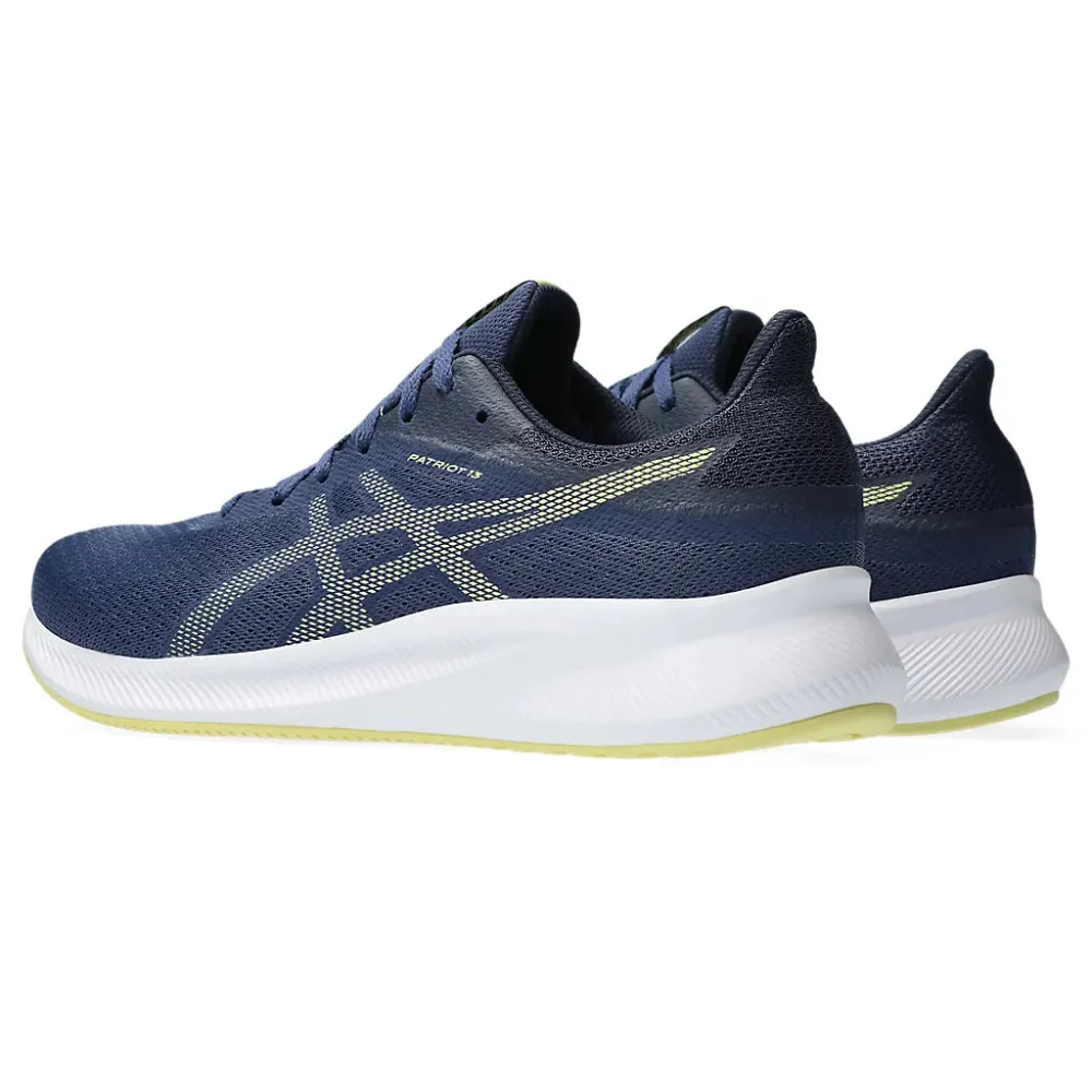 ASICS Men's Patriot 13 Running Shoe (Deep Ocean/Glow Yellow) Asics Speed Tennis Shoes