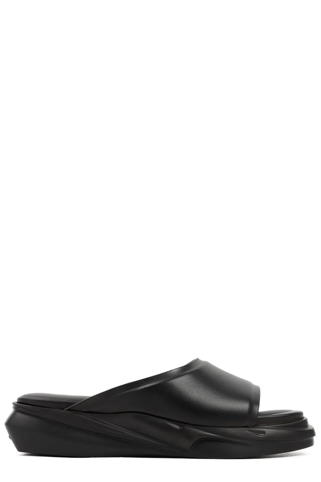 1017 ALYX 9SM Chunky Logo Embossed Slides Sandals With Bows