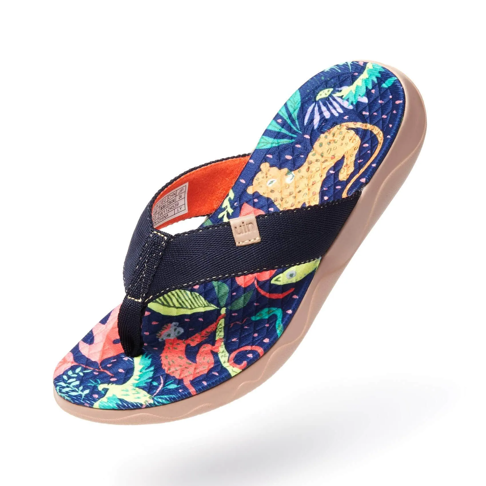 Flesh Slip On Jungle Party Women Majorca Flip Flops