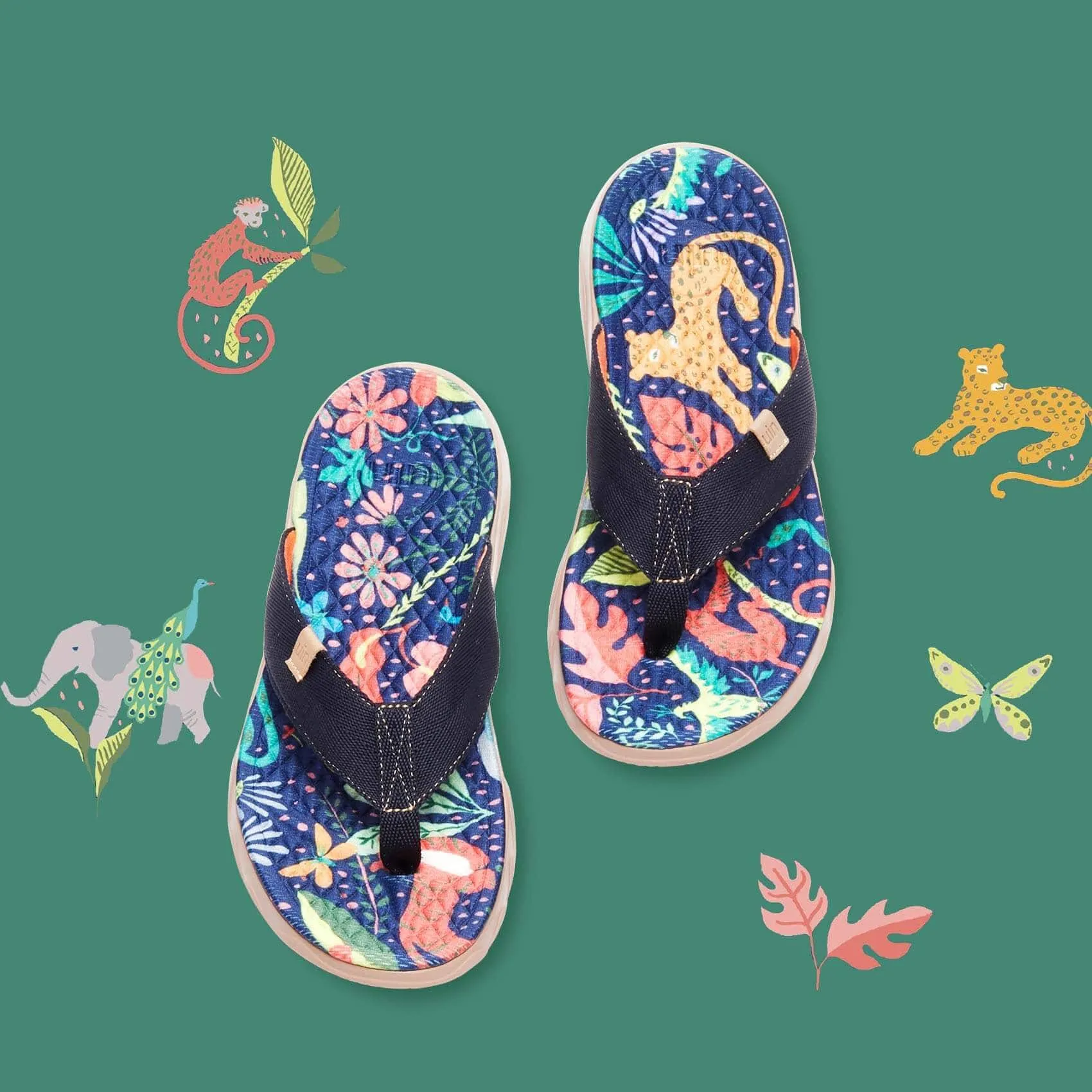Slip On Casual Shoes Jungle Party Women Majorca Flip Flops