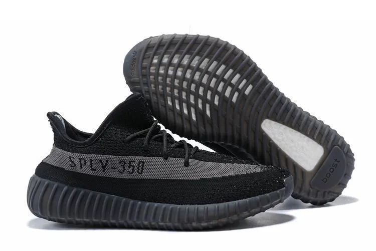 Adidas YEEZY BOOST 350 V2 'Black Grey' Shoes Men Women Sneaker Sale All Size US 7-11 Adidas Response Wrestling Shoes