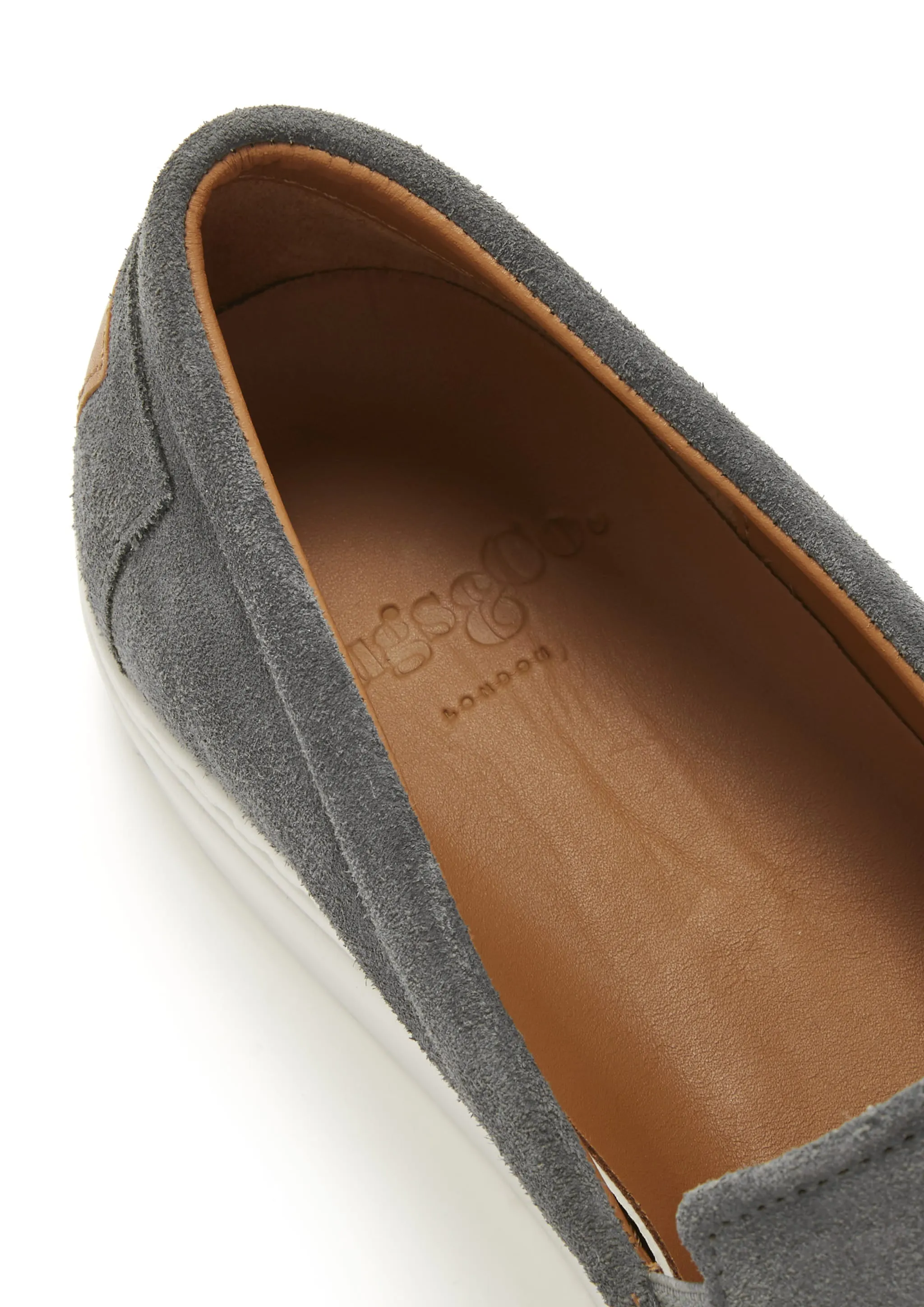 Slip-on Sneakers, slate grey suede Sneakers Bistro Winooski