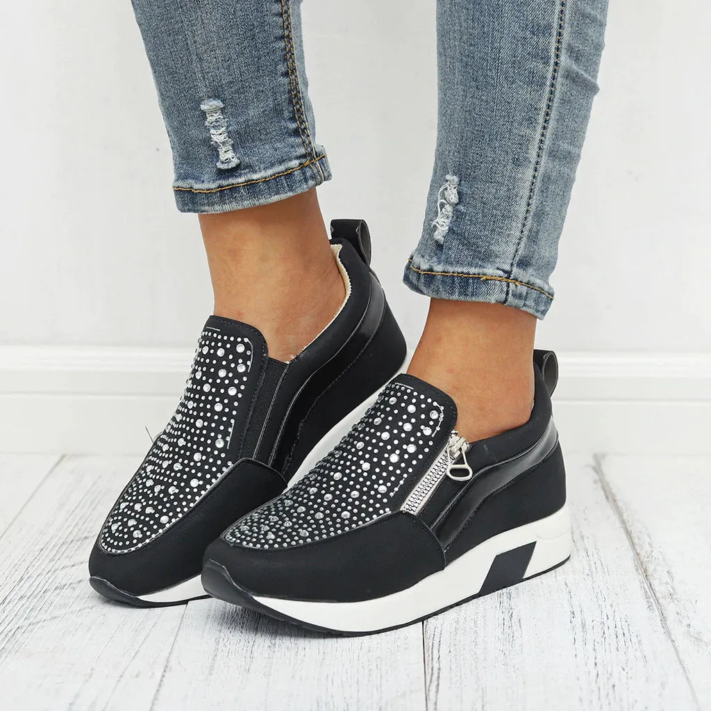 Women Sneakers Female Knitted Vulcanized Shoes Women Ankle Flats Sneakers Plus