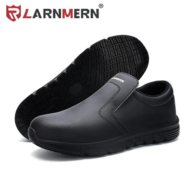 Larnmern Chef Shoes for Men: Non-Slip, Waterproof Safety Work Shoes for Kitchen and Restaurant Work Boots Astm F2892-11 Eh