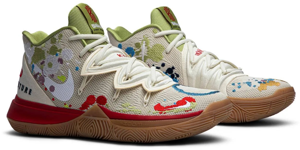 Nike Kyrie 5 x Bandulu 'Embroidered Splatters' Basketball Shoes Men Sneaker !!! CYBER MONDAY SALE !!! Asics Road Running Shoes