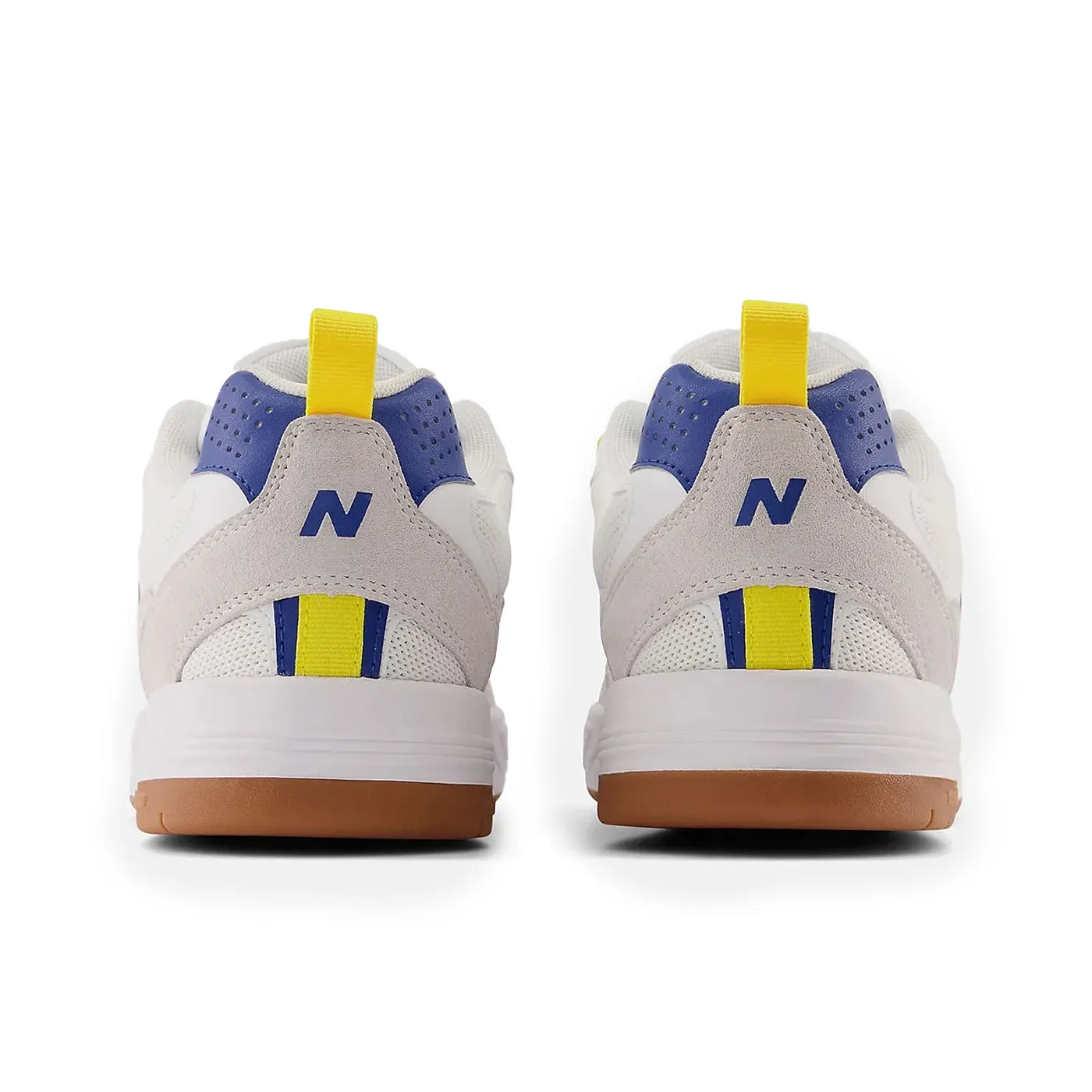 Lime Green New Balance New Balance Numeric 808 Tiago Shoes - White / Blue