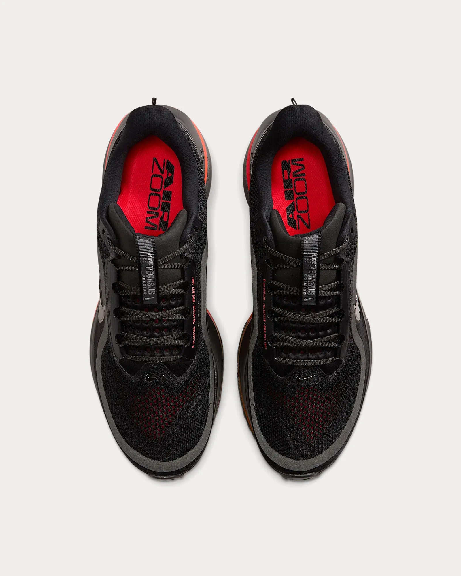 Pegasus Premium Black / Bright Crimson / Metallic Silver Running Shoes Design Your Own Asics Shoes