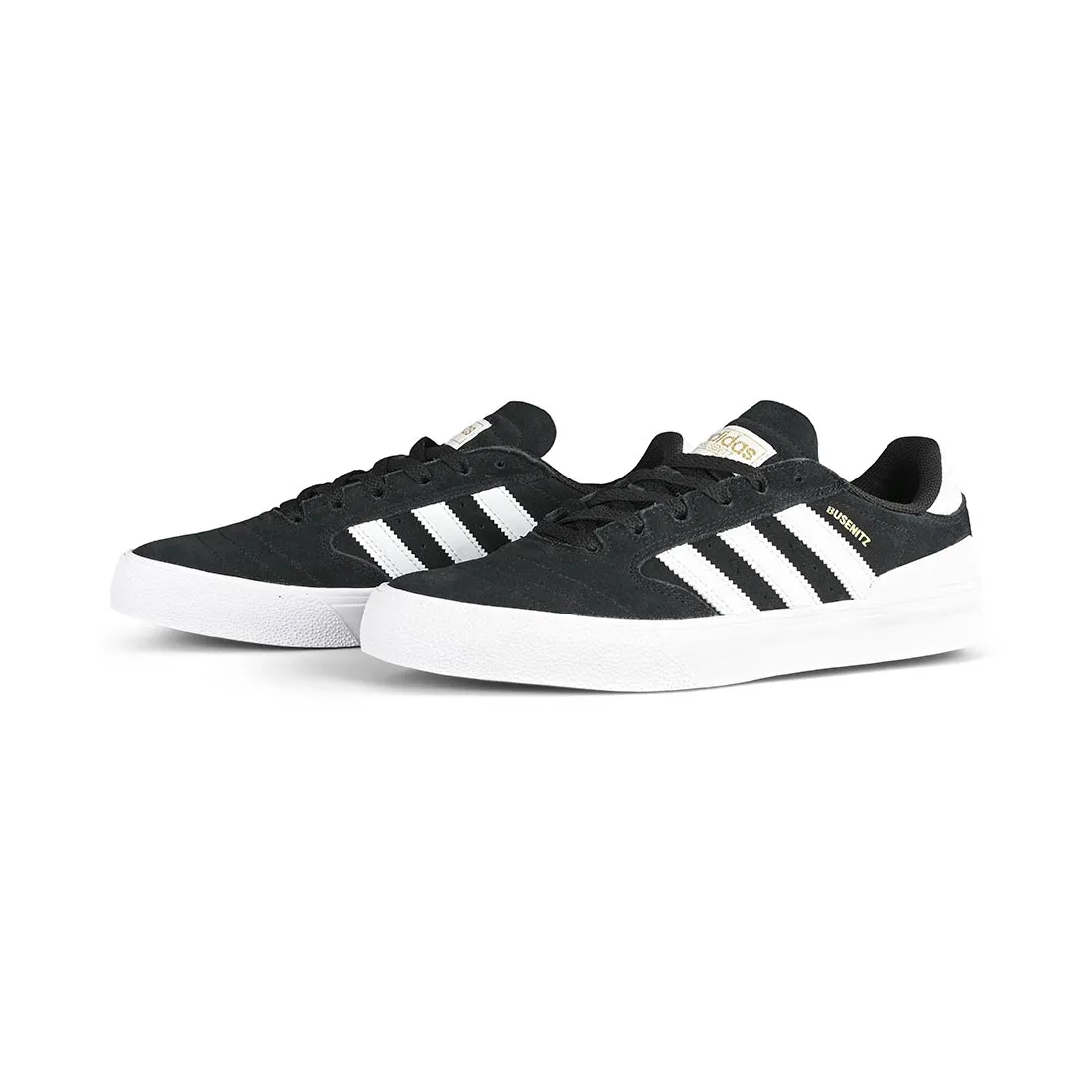 Adidas Skateboarding Busenitz Vulc II Skate Shoes - Core Black/Cloud White/Gum Adidas Adipure Toe Shoes