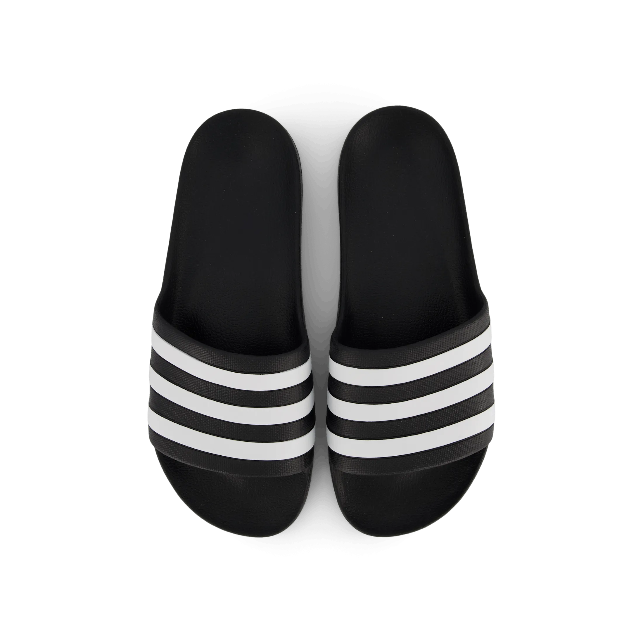 Adilette Aqua Slides Core Black / Cloud White / Core Black Fleece Flip Flops