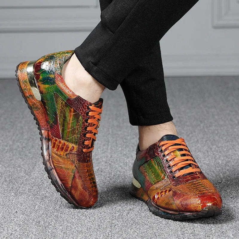 Super Nova Men's Genuine Leather Shoes Beige Shoes