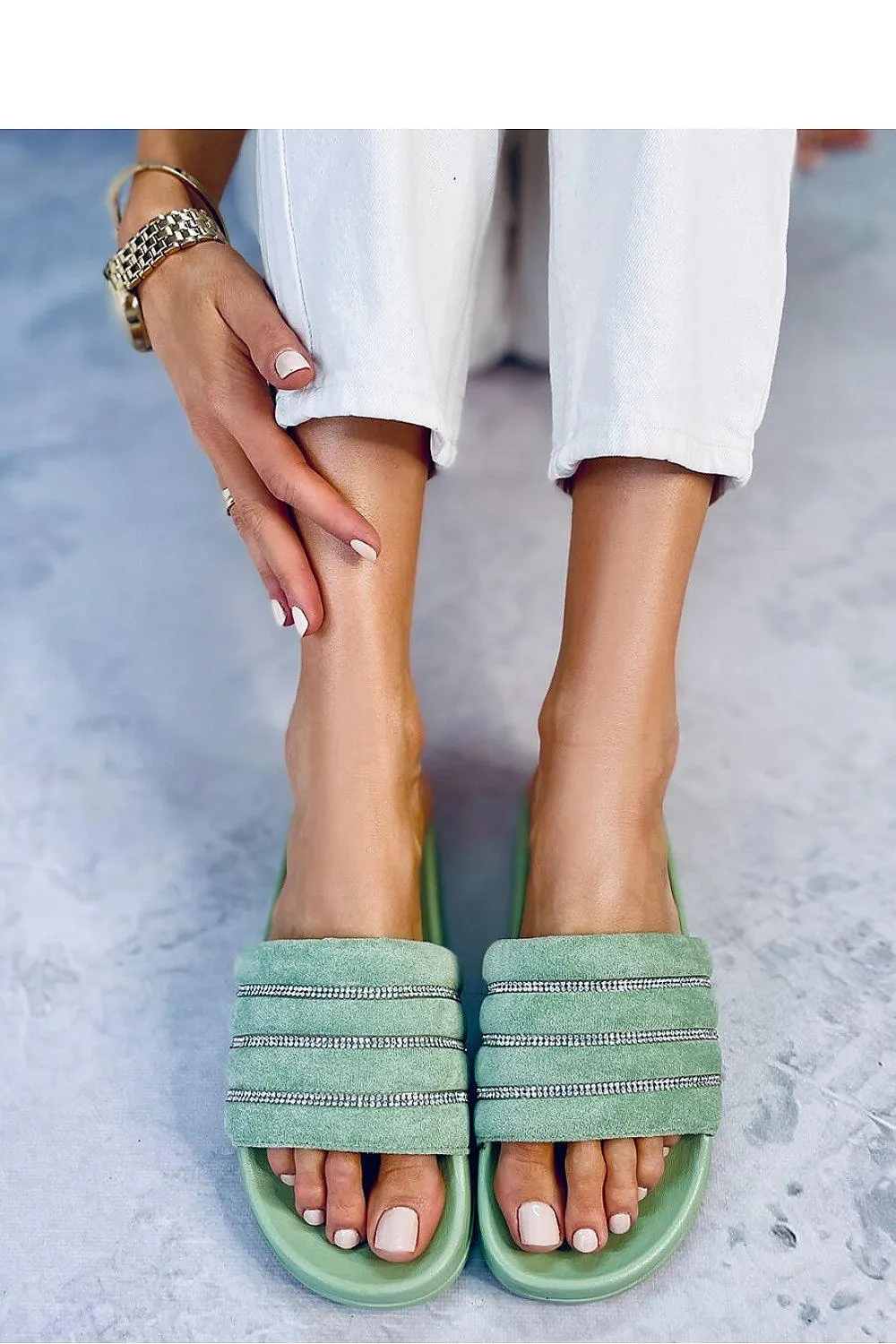 Chic Sparkling Women's Flip-flops - Model 177637 Fat Feet Flip Flops