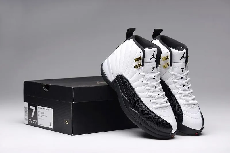 Nike Air Jordan 12 Retro 'Taxi' 2013 Black White Shoes Basketball Men Sale Size US 7 - 13 Asics Non Running Shoes