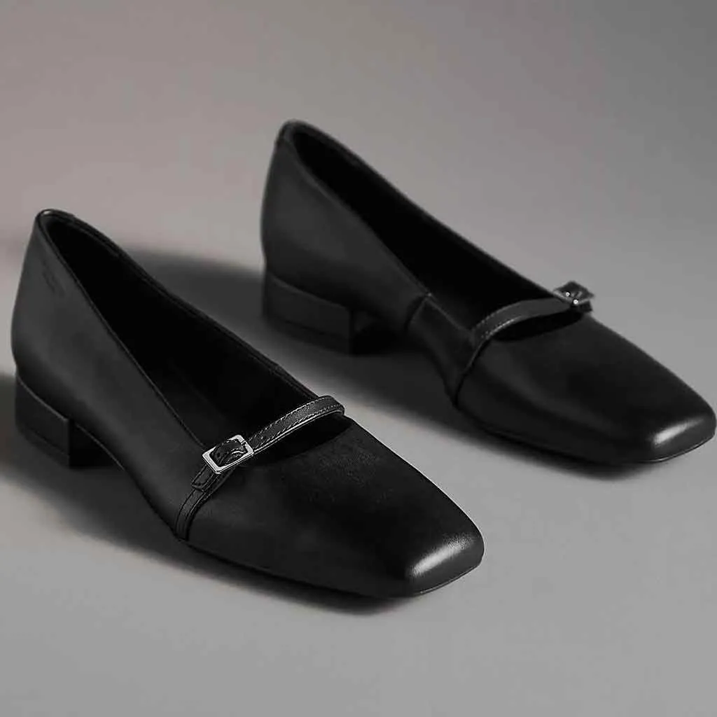 Debbi Mary Jane - Black Good Flat Shoes For Lifting