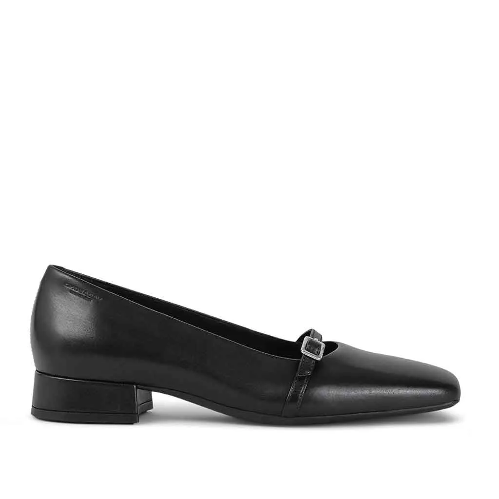 Flat Platform Derby Shoes Debbi Mary Jane - Black